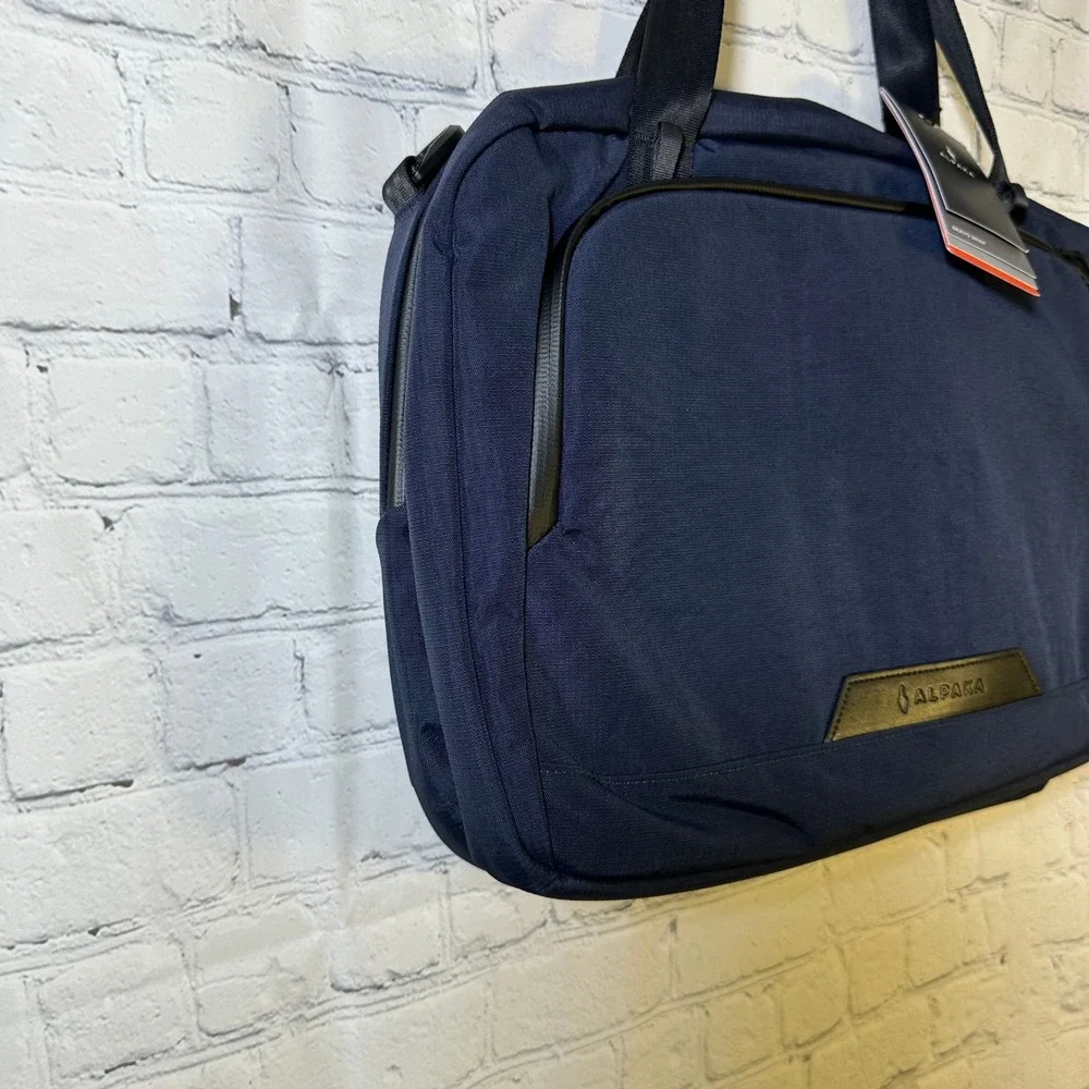 Alpaka Bravo Brief Moonlight Blue Axoflux 400D Laptop Bag AA010820624 NWT
